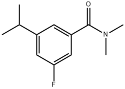 3-Fluoro-N,N-dimethyl-5-(1-methylethyl)benzamide Structure