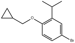 4-bromo-1-(cyclopropylmethoxy)-2-isopropylbenzene Structure