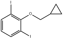 2-(cyclopropylmethoxy)-1,3-diiodobenzene Structure