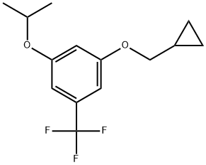 1-(Cyclopropylmethoxy)-3-(1-methylethoxy)-5-(trifluoromethyl)benzene Structure