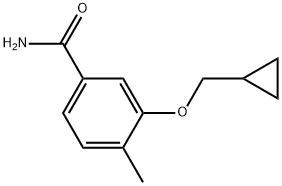 3-(Cyclopropylmethoxy)-4-methylbenzamide Structure