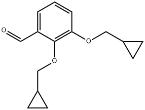 2,3-Bis(cyclopropylmethoxy)benzaldehyde Structure