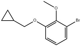 1-bromo-3-(cyclopropylmethoxy)-2-methoxybenzene Structure