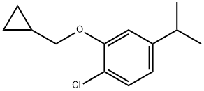 1-chloro-2-(cyclopropylmethoxy)-4-isopropylbenzene 구조식 이미지