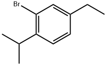 2-Bromo-4-ethyl-1-(1-methylethyl)benzene Structure