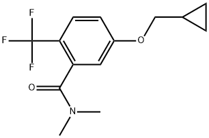 5-(Cyclopropylmethoxy)-N,N-dimethyl-2-(trifluoromethyl)benzamide Structure