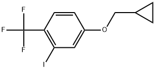 4-(cyclopropylmethoxy)-2-iodo-1-(trifluoromethyl)benzene Structure