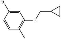 4-chloro-2-(cyclopropylmethoxy)-1-methylbenzene Structure