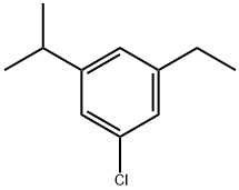 1-Chloro-3-ethyl-5-(1-methylethyl)benzene Structure