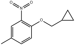 1-(cyclopropylmethoxy)-4-methyl-2-nitrobenzene Structure