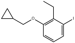 1-(cyclopropylmethoxy)-2-ethyl-3-iodobenzene Structure