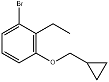 1-bromo-3-(cyclopropylmethoxy)-2-ethylbenzene 구조식 이미지