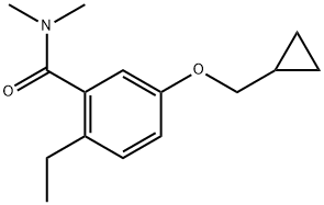 5-(Cyclopropylmethoxy)-2-ethyl-N,N-dimethylbenzamide 구조식 이미지