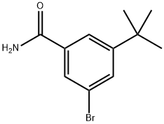 3-bromo-5-(tert-butyl)benzamide Structure