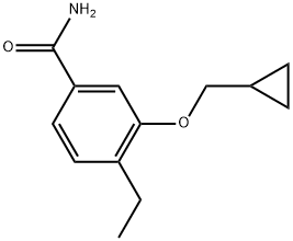 3-(Cyclopropylmethoxy)-4-ethylbenzamide Structure