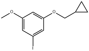 1-(Cyclopropylmethoxy)-3-iodo-5-methoxybenzene Structure