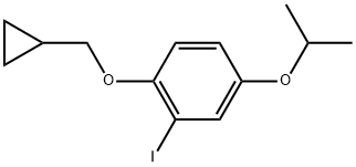 1-(Cyclopropylmethoxy)-2-iodo-4-(1-methylethoxy)benzene Structure