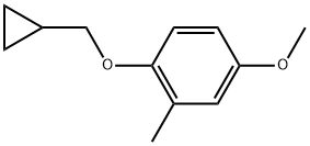 1-(cyclopropylmethoxy)-4-methoxy-2-methylbenzene Structure