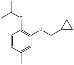 2-(Cyclopropylmethoxy)-4-methyl-1-(1-methylethoxy)benzene Structure