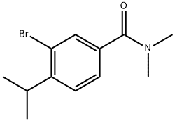 3-Bromo-N,N-dimethyl-4-(1-methylethyl)benzamide Structure