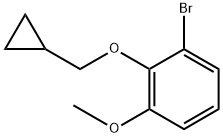 1-Bromo-2-(cyclopropylmethoxy)-3-methoxybenzene Structure