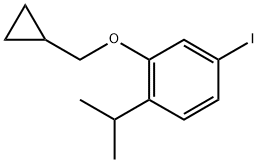 2-(cyclopropylmethoxy)-4-iodo-1-isopropylbenzene Structure