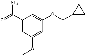 3-(Cyclopropylmethoxy)-5-methoxybenzamide Structure