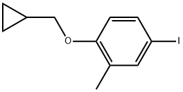 1-(Cyclopropylmethoxy)-4-iodo-2-methylbenzene Structure