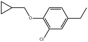 2-chloro-1-(cyclopropylmethoxy)-4-ethylbenzene Structure