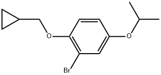 2-Bromo-1-(cyclopropylmethoxy)-4-(1-methylethoxy)benzene Structure