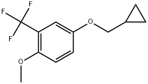 4-(cyclopropylmethoxy)-1-methoxy-2-(trifluoromethyl)benzene Structure