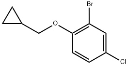 2-bromo-4-chloro-1-(cyclopropylmethoxy)benzene Structure