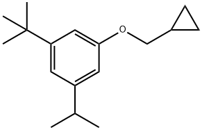 1-(Cyclopropylmethoxy)-3-(1,1-dimethylethyl)-5-(1-methylethyl)benzene Structure