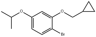 1-bromo-2-(cyclopropylmethoxy)-4-isopropoxybenzene Structure