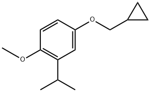 4-(cyclopropylmethoxy)-2-isopropyl-1-methoxybenzene Structure