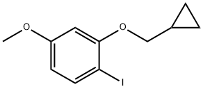 2-(cyclopropylmethoxy)-1-iodo-4-methoxybenzene Structure