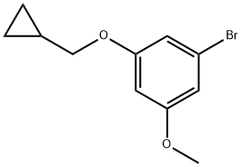 1-bromo-3-(cyclopropylmethoxy)-5-methoxybenzene Structure