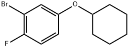 2-Bromo-4-(cyclohexyloxy)-1-fluorobenzene Structure