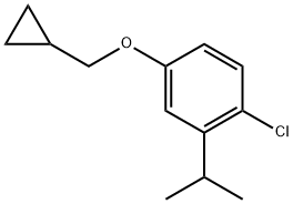 1-chloro-4-(cyclopropylmethoxy)-2-isopropylbenzene 구조식 이미지