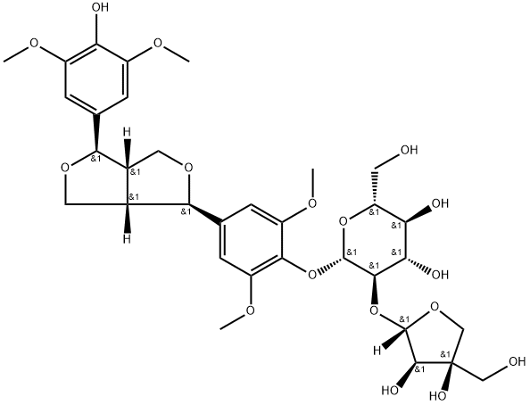 136997-64-3 (-)-Syringaresnol-4-O-β-D-apiofuranosyl-(1→2)-β-D-glucopyranoside