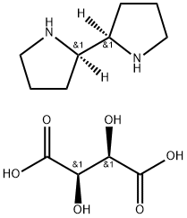 (R,R)-2,2′-Bipyrrolidine L-tartrate trihydrate 구조식 이미지