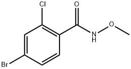 4-bromo-2-chloro-N-methoxybenzamide Structure