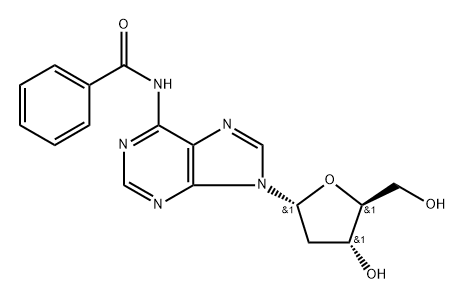 N-(9-((2S,4S,5R)-4-Hydroxy-5-(hydroxymethyl)tetrahydrofuran-2-yl)-9H-purin-6-yl)benzamide Structure