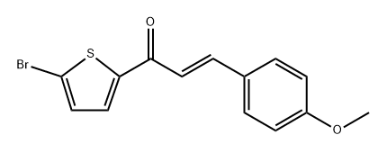 (E)-1-(5-bromothiophen-2-yl)-3-(4-methoxyphenyl)prop-2-en-1-one Structure