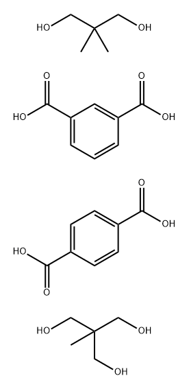 1,3-벤젠디카르복실산,1,4-벤젠디카르복실산,2,2-디메틸-1,3-프로판디올및2-(히드록시메틸)-2-메틸-1,3-프로판디올중합체 구조식 이미지