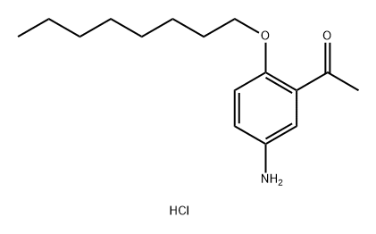 Ethanone, 1-[5-amino-2-(octyloxy)phenyl]-, hydrochloride (1:1) 구조식 이미지