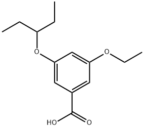 3-Ethoxy-5-(1-ethylpropoxy)benzoic acid Structure