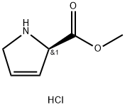 1H-Pyrrole-2-carboxylic acid, 2,5-dihydro-, methyl ester, hydrochloride (1:1), (2R)- Structure