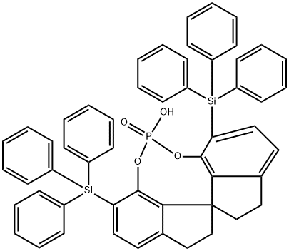(11aR)-3,7-Bis(triphenylsilyl)-10,11,12,13-tetrahydro-5-hydroxy-5-oxide-diindeno[7,1-de:1',7'-fg][1,3,2]dioxaphosphocin Structure
