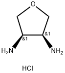 (3R,4S)-Tetrahydrofuran-3,4-diamine dihydrochloride Structure